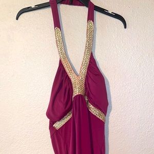 Burgundy tank top